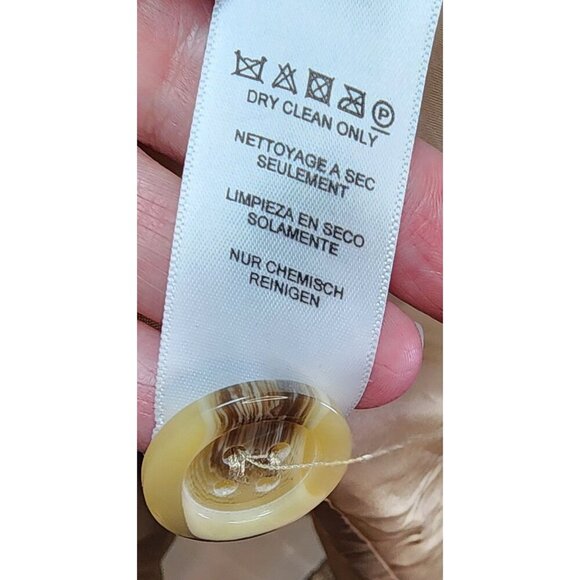 ASOS Beige Trench Coat With Belted Waist & Double-Breasted Button Closure - Picture 8 of 13